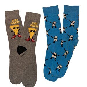 Two  pairs of colorful socks